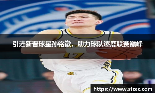 引进新晋球星孙铭徽，助力球队逐鹿联赛巅峰