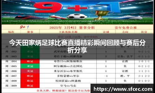 今天田家炳足球比赛直播精彩瞬间回顾与赛后分析分享