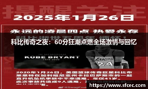 科比传奇之夜：60分狂潮点燃全场激情与回忆